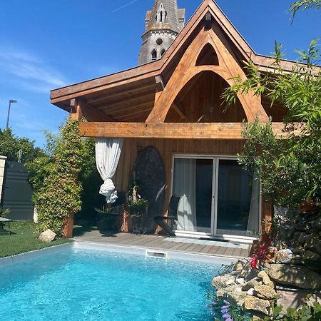 Chalet Atypique Vue Piscine Chauffee Gujan-Mestras Exterior foto
